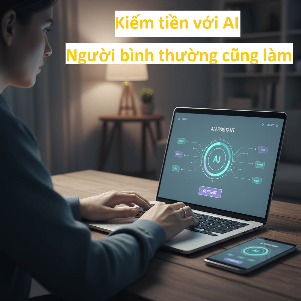 kiếm tiền với AI cho người bình thường không cần giỏi công nghệ